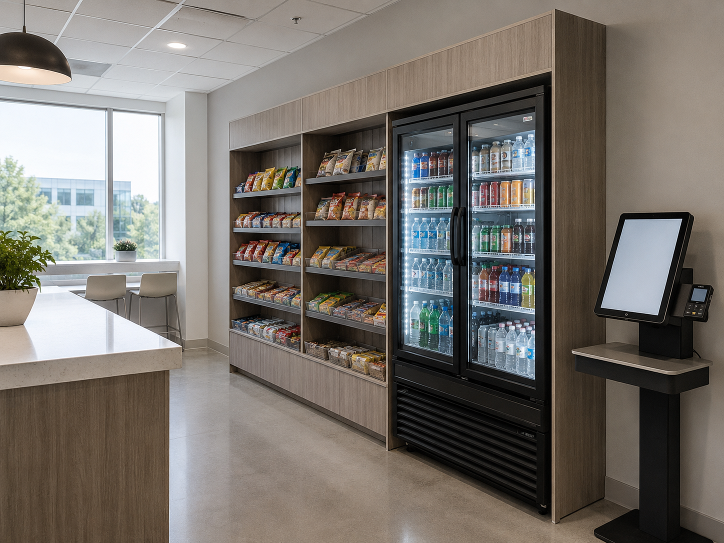 Example Micromart self-service micro market amenity